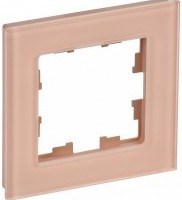 IEK Brite Decor персик матовый стекло