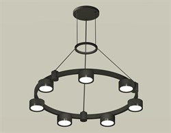 Ambrella Комплект подвесного светильника XR92051500/7 SBK/PBK черный песок/черный полированный GX53 (A9205, C9238, N8113) XR92051500 - фото 100078