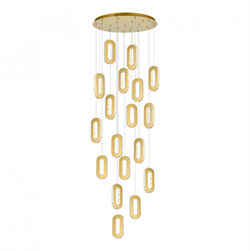 ST LUCE SL6506.203.18 Светильник подвесной Золотистый/Золотистый, Прозрачный LED 18*9W 3000K SL6506.203.18 - фото 100225