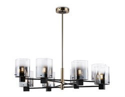 Ambrella Светильник подвесной LH57043/8 BK/DBS/SM черный/темная латунь/дымчатый E14/8 max 40W D830*710 LH57043 - фото 100231