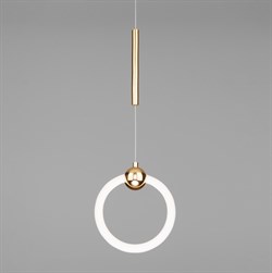 Eurosvet Подвесной светодиодный светильник 90165/1 золото a051798 - фото 100338