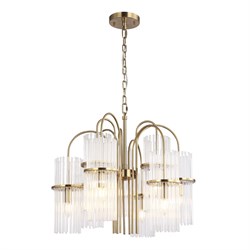 ST LUCE SL6145.303.09 Светильник подвесной латунь/прозрачный E14 9*40W SL6145.303.09 - фото 100522