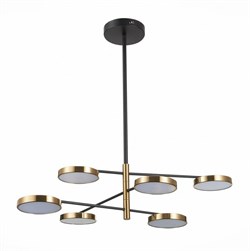 ST LUCE SL1605.413.06 Светильник подвесной Черный/Латунь, белый LED 6*8W SL1605.413.06 - фото 100609