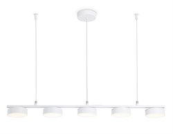 Ambrella Светильник светодиодный подвесной FL51733/5 WH белый 3000K/4200K/6400K 25W 800*100*1000 (Без ПДУ) FL51733 - фото 100702