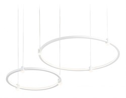 Ambrella Светильник подвесной светодиодный FL5521/2+6 WH белый 45W 3000K/4200K/6400K D600/400*1300 (без ПДУ) FL5521 - фото 100748