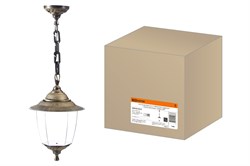 TDM Светильник Прага Эл-11-70Б 60 Вт Е27 подвесной бронза, прозрачный плафон SQ0330-0529 - фото 100792