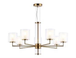 Ambrella Светильник подвесной LH56013/7 BS/FR латунь/белый матовый E14*7 max 40W D790*1260 LH56013 - фото 100963