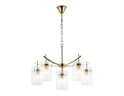 Ambrella Светильник подвесной LH56031/5+1 BS/CL латунь/прозрачный E14*6 max 40W D680*1200 LH56031 - фото 101002