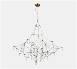 ST LUCE SL6601.213.114 Светильник подвесной Золотистый/Прозрачный LED 114*0,5W 3000K SL6601.213.114 - фото 101193