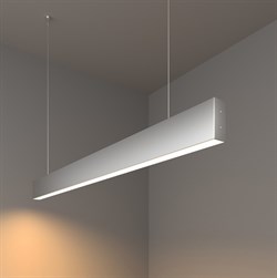 Elektrostandard 101-200-30-103 / Линейный светодиодный подвесной односторонний светильник 103см 20W 3000K матовое серебро a041523 - фото 101254