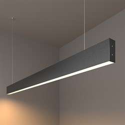 Elektrostandard 101-200-30-128 / Линейный светодиодный подвесной односторонний светильник 128см 25W 3000K черная шагрень a042951 - фото 101431