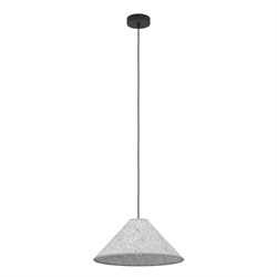 Eglo 43984 Подвесной светильник (люстра) ALSAGER, 1X40W (E27), Ø410, сталь, черный / фетр, серый 43984 - фото 101509