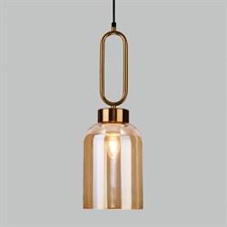 Eurosvet Подвесной светильник со стеклянным плафоном 50229/1 янтарный a057463 - фото 101783