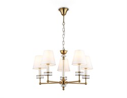 Ambrella Светильник подвесной LH71021/5 BS/WH латунь/белый E14*5 max 40W D670*1130 LH71021 - фото 101910
