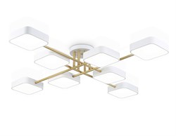 Ambrella Светильник светодиодный подвесной FL516346/8 WH/GD белый/золото 144W 3000-6000K 1060*1060*150 (без ПДУ) FL516346 - фото 102271