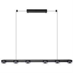 Odeon Light 6631/64L HIGHTECH ODL24 металл/черный/акрил Подвесной линейный светильник IP20 LED 64W 1667Лм 3000K 220V с раздельным вкл. Верх/низ TURMAN 6631/64L - фото 102328