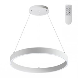 Novotech 358960 OVER NT22 белый Светильник подвесной диммируемый, в комплекте пульт ДУ (2.4G) IP20 LED 3000К~6000К 50W 220V ITER 358960 - фото 102575
