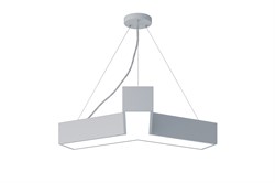 ЭРА Светильник светодиодный Geometria Igrek SPO-141-W-40K-028 28Вт 4000К 1750Лм IP40 600*600*80 белый подвесной Б0050566 - фото 102848