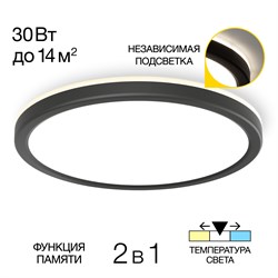Citilux CL738241VL Бейсик Лайн Черный Св-к Накл. LED 30W*Мульти CL738241VL - фото 103122