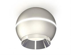 Ambrella Комплект накладного светильника XS1103002 SSL/PSL серебро песок/серебро полированное MR16 GU5.3 LED 3W 4200K (C1103, N7032) XS1103002 - фото 103854