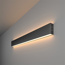 Elektrostandard 101-100-40-78 / Линейный светодиодный накладной двусторонний светильник 78см 30W 3000K черная шагрень a042926 - фото 103947