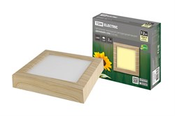 TDM Светильник накладной светодиодный квадрат "Даунлайт" СПО (сосна) 12 Вт 170*170*32 мм 3000К SQ0329-0420 - фото 104026