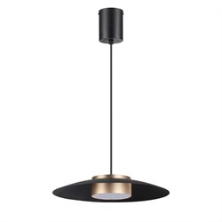 Novotech 358591 OVER NT21 000 черный/золото Светильник накладной светодиодный, провод 2м IP20 LED 4000K 18W 220-240V PILZ 358591 - фото 104114