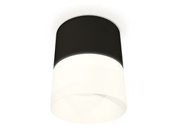 Ambrella Комплект накладного светильника с акрилом XS8111002 SBK/FR черный песок/белый матовый GX53 (C8111, N8402) XS8111002 - фото 104434