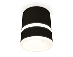 Ambrella Комплект накладного светильника с акрилом XS8111005 SBK/FR черный песок/белый матовый GX53 (C8111, N8445) XS8111005 - фото 104452