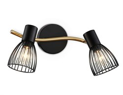 Ambrella Светильник накладной TR8660/2 BK/GD черный/золото E14/2 max 60W 330*100*170 TR8660 - фото 104511