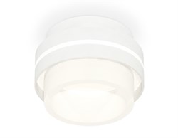 Ambrella Комплект накладного светильника с акрилом XS8412002 SWH/FR белый песок/белый матовый GX53 (C8412, N8401) XS8412002 - фото 104596