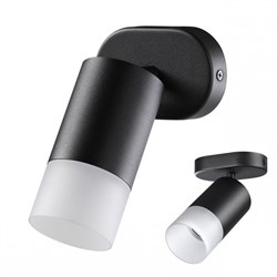 Novotech 370735 OVER NT21 000 черный Светильник накладной IP20 GU10 9W 235V FLAX 370735 - фото 104754