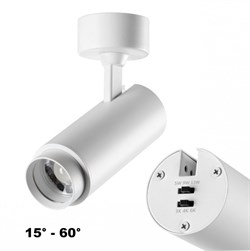 Novotech 359223 OVER NT23 000 белый Светильник накладной с перекл. цв. температуры, мощности IP20 LED 3000К\4000К\6000К 5W/9W/13W 220V NAIL 359223 - фото 104781