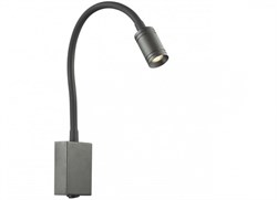 Favourite Murum Черный Светильник настенный D120xW60xH200, 3000K, 1xLED/3W 1957-1W - фото 104917