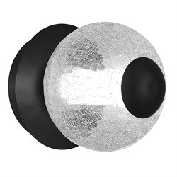 ST LUCE SL6120.401.01 Светильник настенный Черный/Прозрачное кракелированное стекло LED 1*8,5W 3000K SL6120.401.01 - фото 105002