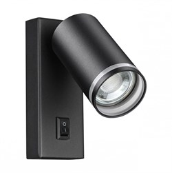 Novotech 370893 OVER NT22 черный Светильник накладной настенный IP20 GU10 9W 220V ULAR 370893 - фото 105077