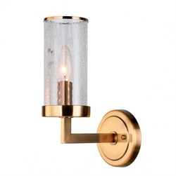 Favourite Assembly Светильник настенный металл цвета золотистой бронзы, прозрачные стекла с эффектом растрескивания 1*E14*40W 2060-1W - фото 105103