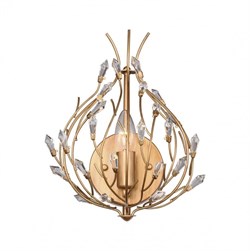 Favourite Batun Светильник настенный золотисто-коричневый металл, прозрачный хрусталь высшего качества 1*E14*40W 2020-1W - фото 105113