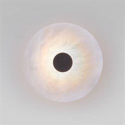 Eurosvet Светодиодный настенный светильник с мраморным рассеивателем 40340 LED черный a066530 - фото 105122