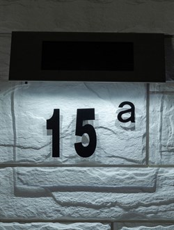 ЭРА Светильник уличный ERASF22-40 на солнечных батареях настенный Номер дома 2 4 LED Б0053390 - фото 105167