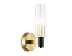 Ambrella Светильник настенный LH55517 BK/BS/CL черный/латунь/прозрачный E14 max 40W 120*100*250 LH55517 - фото 105345