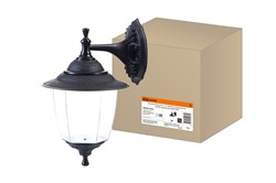 TDM Светильник Прага Эл-11-71-1 60 Вт Е27 настенный вниз черный, прозрачный плафон SQ0330-0525 - фото 105347