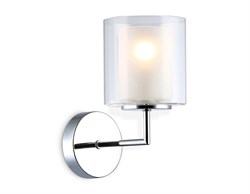 Ambrella Светильник настенный LH56005 СH/FR хром/белый матовый E14 max 40W 190*120*220 LH56005 - фото 105379