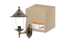 TDM Светильник Прага Эл-11-71Б 60 Вт Е27 настенный вверх бронза, прозрачный плафон SQ0330-0523 - фото 105382