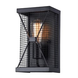 Favourite Mesh Черный Светильник настенный 1*E27*60W 1784-1W - фото 105846