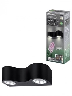 TDM Светильник настенный LED, Дуэт, 4х3 Вт, 3000 К, L200 мм, алюм./черн., вверх/вниз, IP65 SQ0345-1025 - фото 105856