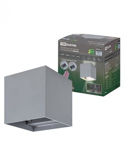 TDM Светильник настенный LED, Кватро, 2х3 Вт, 4000 К, Н100 мм, алюм./сер., вверх/вниз, IP65 SQ0345-1086 - фото 105890