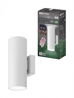 TDM Светильник настенный LED, Тубо, 2х6 Вт, 4000 К, H252 мм, алюм./бел., вверх/вниз, IP65 SQ0345-1088 - фото 105908