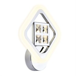 Ambrella Настенный светодиодный светильник с хрусталем FA285 CH хром 15W 260*230*60 FA285 - фото 106688