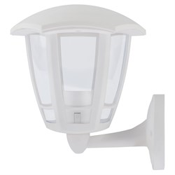 Садово-парковый светильник ЭРА ДБУ 07-8-005 3000К Дели 1 белый 6 гранный настенный IP44 светодиодный 8Вт 3000K Б0064225 - фото 106728